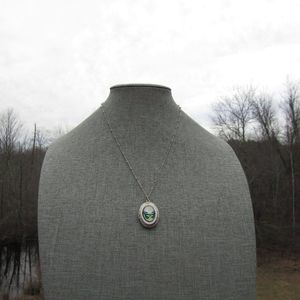 Cottage Dreaming Elegant Butterfly Photo Locket Necklace